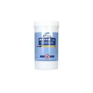 Pot Agita 10WG 1 KG, wateroplosbaar granulaat voor vliegenbestrijding.