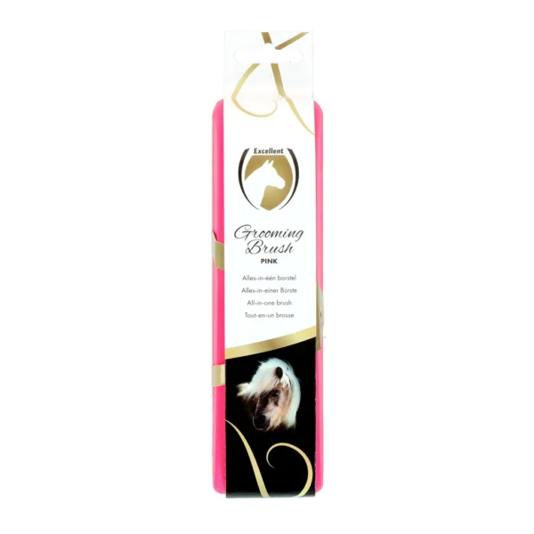 Excellent Grooming Brush Roze L Excellent Horse Grooming Brush L