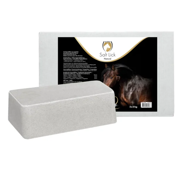 Excellent Liksteen Naturel 3 x 2 kg Excellent Horse Salt Lick Naturel