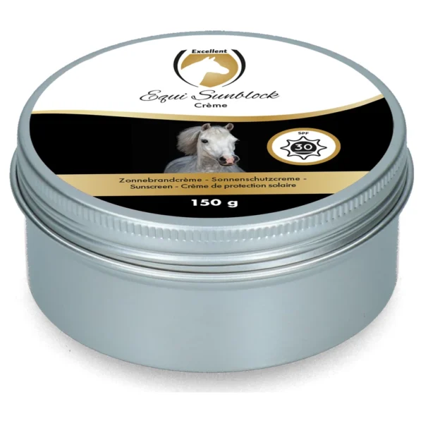 Equi Sunblock crème van het merk Excellent, inhoud 150 gram.
