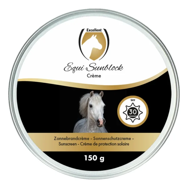 Equi Sunblock crème van het merk Excellent, inhoud 150 gram.