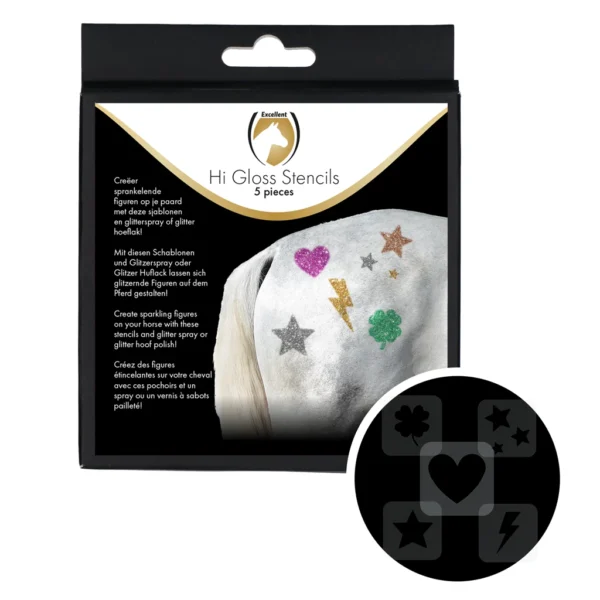 Excellent Horse Hi Gloss Stencils 5 stuks