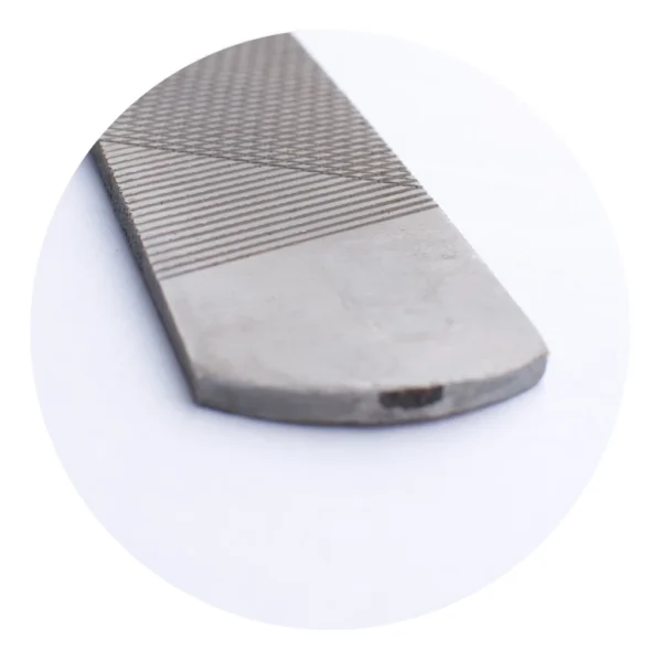 Close up van hoefrasp.