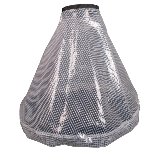 Plastic mantel, voor dazenval.