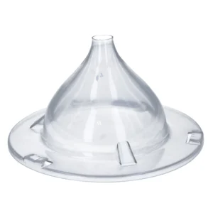 Transparante plastic trechter, voor dazenval.