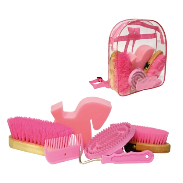 Poetsset van 7 items in Rugtas