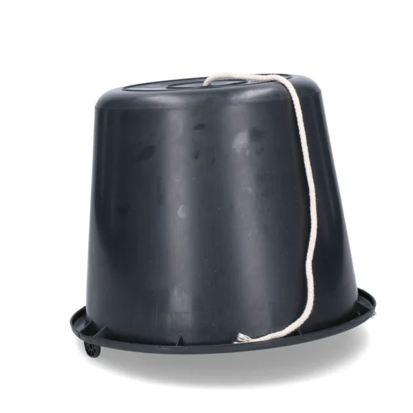 Zwarte Sticky-trap emmer met touw.