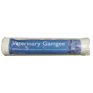 Veterinary Gamgee 500g, zeer absorberend kussengaas voor beensteun, bescherming en wondverzorging, met traditionele gaaslaag.