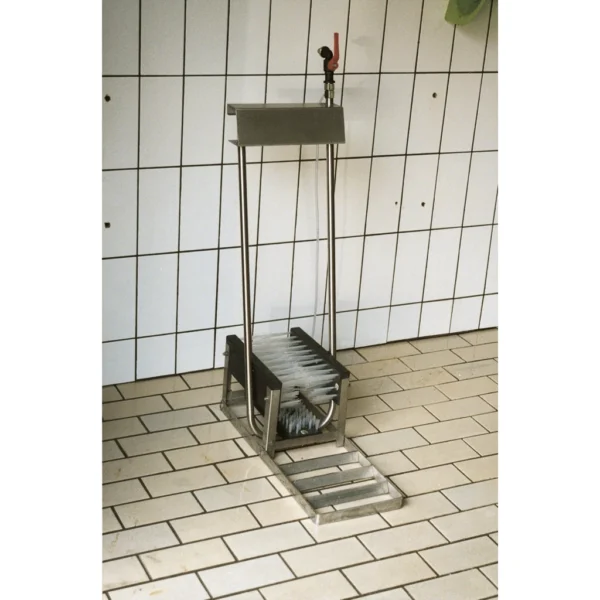 Vink Laarzenreiniger RVS Laag (3 borstels) 2 Vink Laarzenreiniger