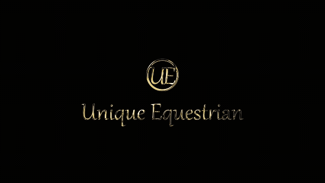 Logo van Unique Equestrian dat verandert in een koekje symbool voor ons Western Fashion