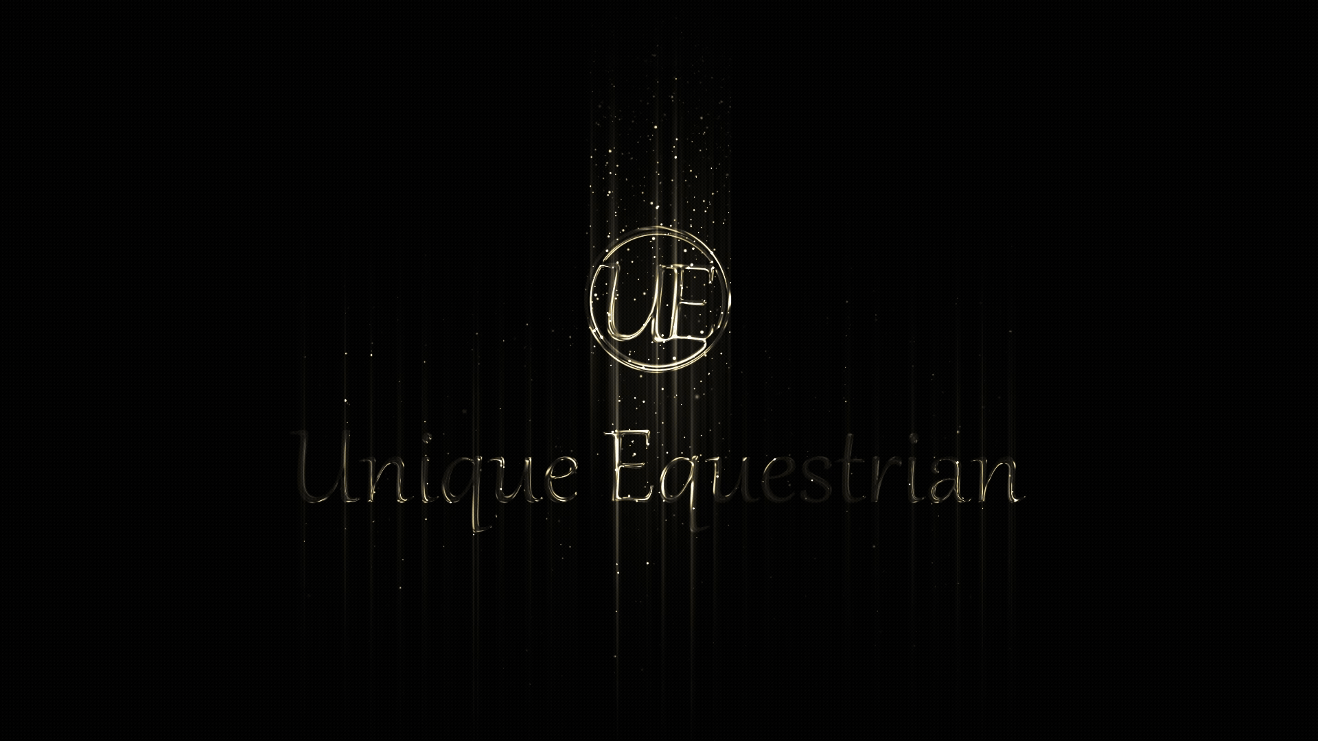 Logo van Unique Equestrian dat verandert in een koekje symbool voor onze socials